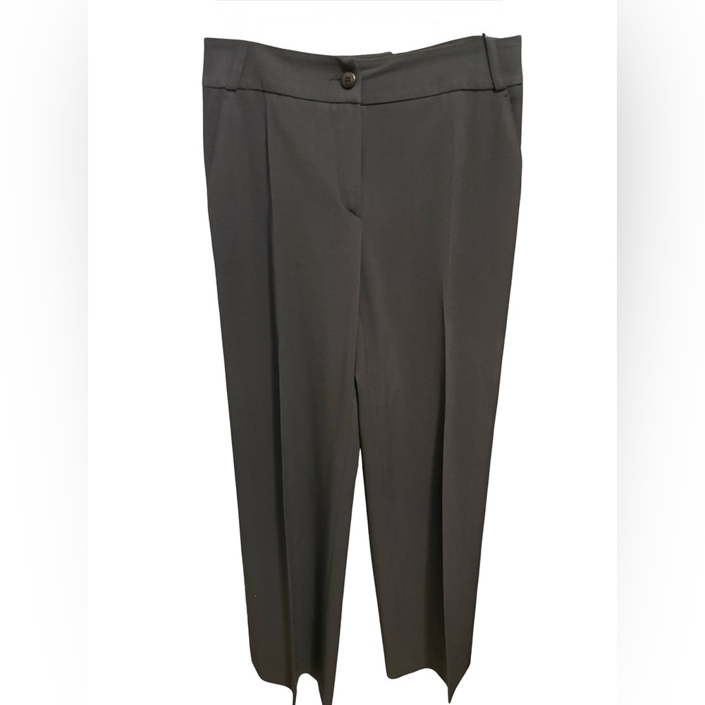 Armani Collezioni Women's Tailored Straight-Leg Pants in Dark Brown